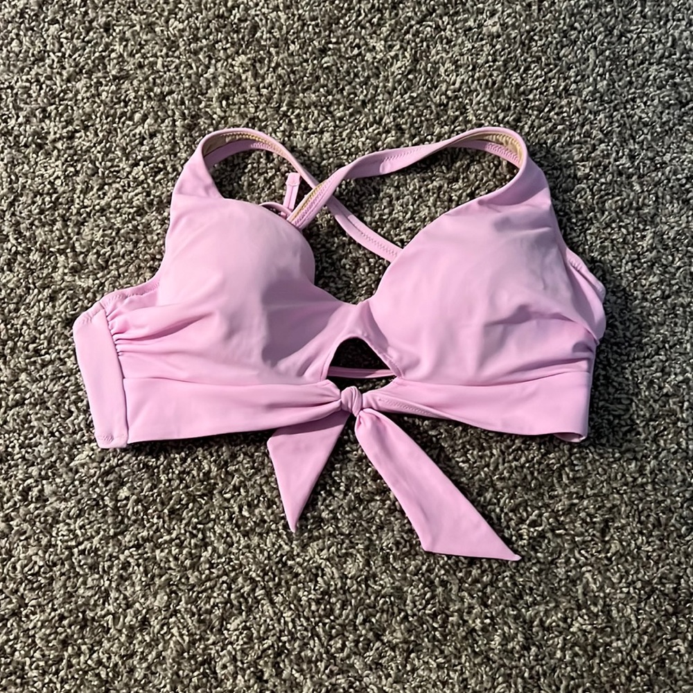 Shade & Shore lavender/pink bikini top (Size 34C) NEVER WORN